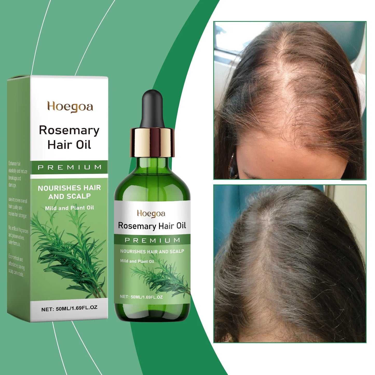 Rosemary Essential Oil for Hair Scalp & Hair Strengthening