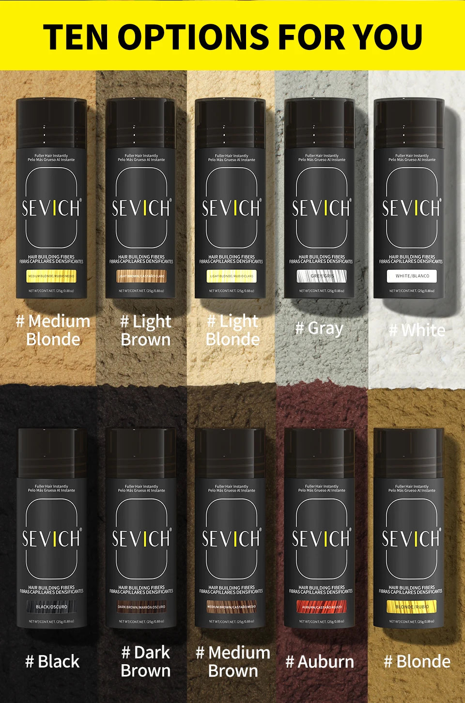 Sevich Hair Fibers Powder 25g